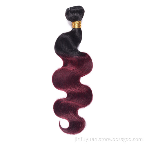 fast Shipping Brazilian body Wave Hair Weave Bundles Color 1b/99j Human Hair 10-24 inch Remy Hair Extension